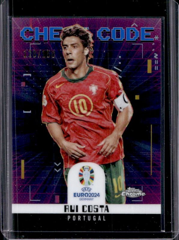2024 Topps Chrome UEFA Euro #CC-4 Cheat Code - Blue Refractor /150
