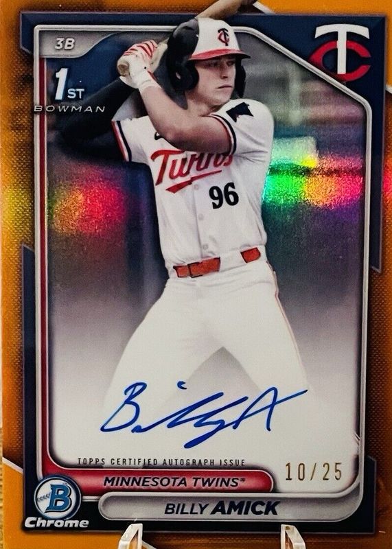 2024 Bowman Draft #CPA-BA Chrome DP Auto - Orange Refractor /25 (1st)