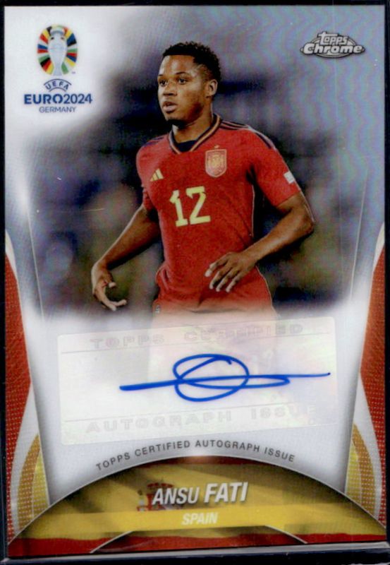 2023 Topps Chrome UEFA Euro #CA-AF Chrome Autographs