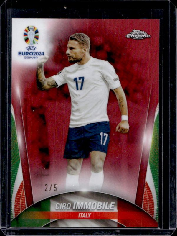 2023 Topps Chrome UEFA Euro #139 Red Refractor /5