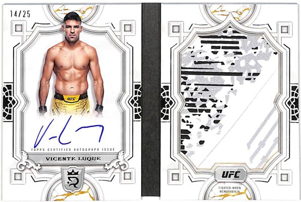2024 Topps UFC Royalty #JRB-VLE Autographed Jumbo Relic Booklet /25