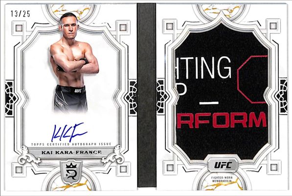 2024 Topps UFC Royalty #JRB-KKF Autographed Jumbo Relic Booklet /25