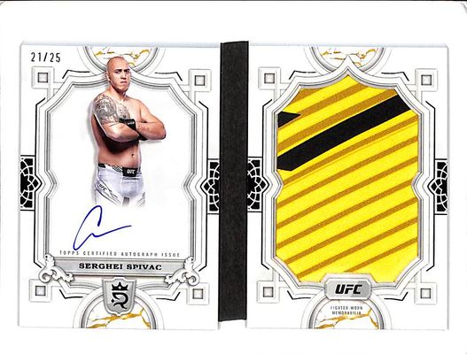 2024 Topps UFC Royalty #JRB-SSC Autographed Jumbo Relic Booklet /25