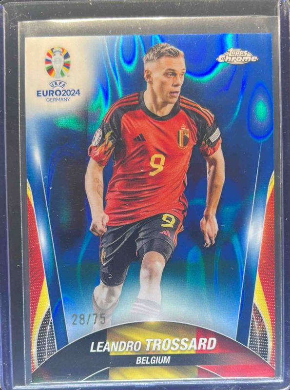 2023 Topps Chrome UEFA Euro #60 Blue Lava Refractor /75