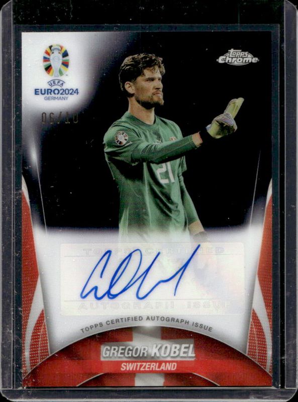 2023 Topps Chrome UEFA Euro #CA-GK Chrome Autographs - Black Refractor /10