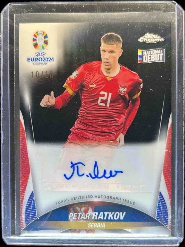 2023 Topps Chrome UEFA Euro #CA-PR Chrome Autographs - Black Refractor /10