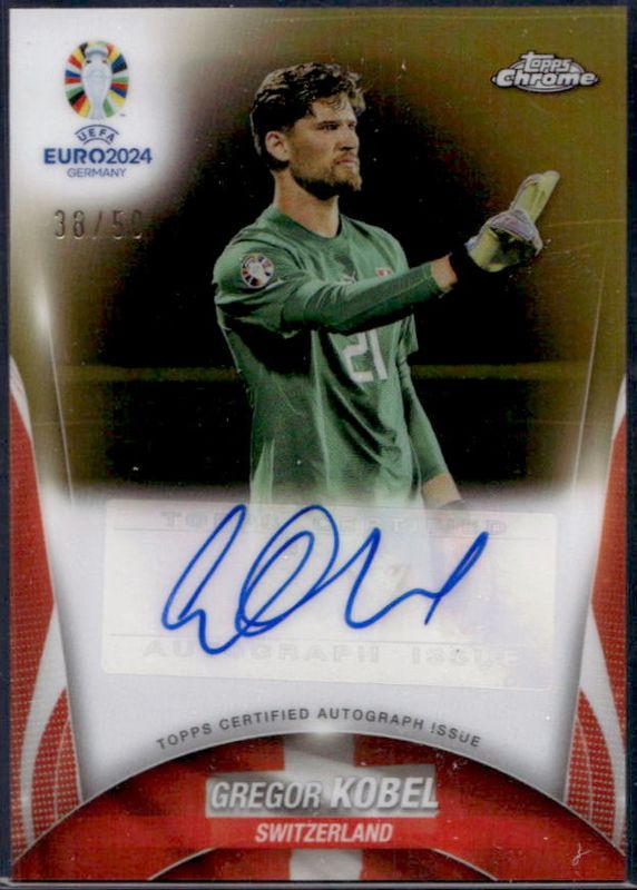 2023 Topps Chrome UEFA Euro #CA-GK Chrome Autographs - Gold Refractor /50