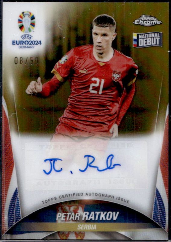2023 Topps Chrome UEFA Euro #CA-PR Chrome Autographs - Gold Refractor /50