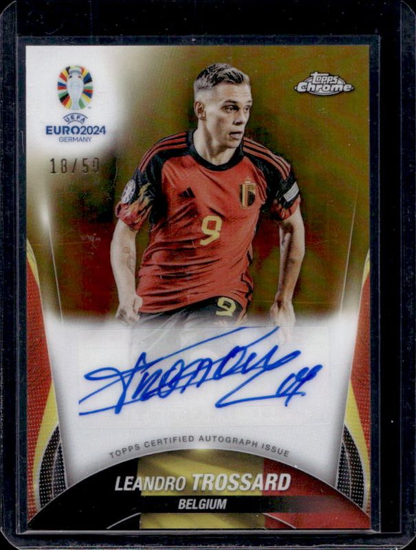 2023 Topps Chrome UEFA Euro #CA-LT Chrome Autographs - Gold Refractor /50