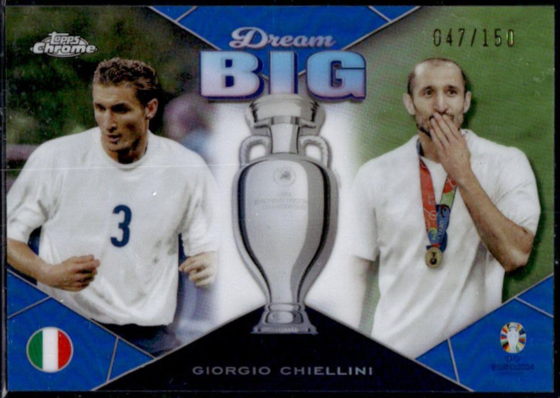 2023 Topps Chrome UEFA Euro #DB-3 Dream Big - Blue Refractor /150