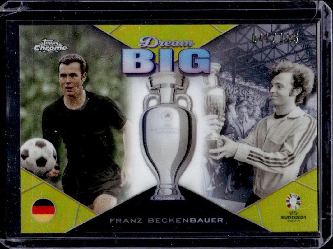 2023 Topps Chrome UEFA Euro #DB-4 Dream Big - Yellow Refractor /125
