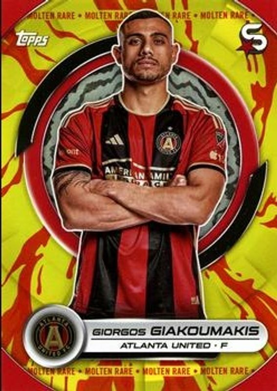 2024 Topps MLS Superstars #74 Molten Rare Fire Spot