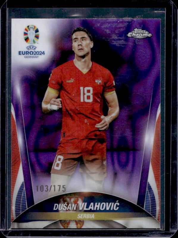 2023 Topps Chrome UEFA Euro #64 Purple Lava Refractor /175
