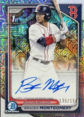 Braden Montgomery 2024 Bowman Draft #CPA-BM Chrome DP Auto 