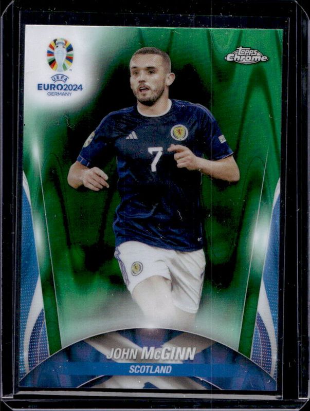 2023 Topps Chrome UEFA Euro #44 Green Ray Wave Refractor