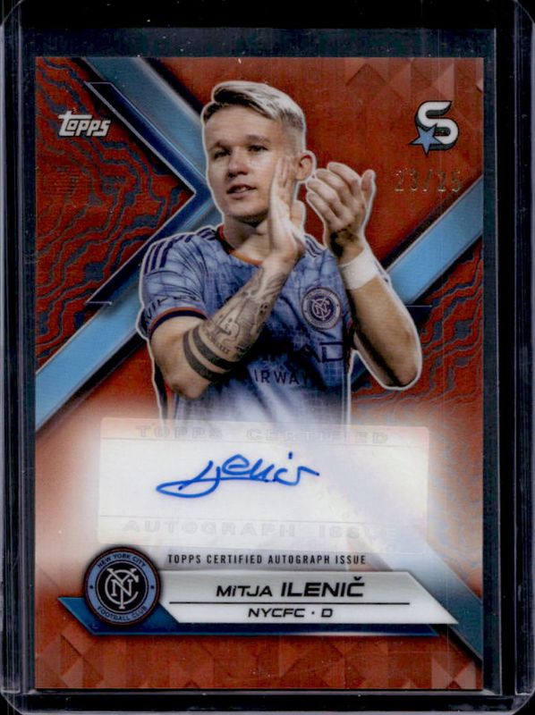 2024 Topps MLS Superstars #SA-MI Superstar Autographs - Orange Refractor /25