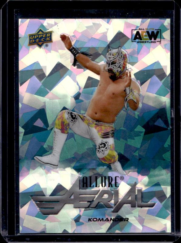 2024 Upper Deck Allure AEW All Elite Wrestling #AR-11 Aerial - Green Rainbow /99