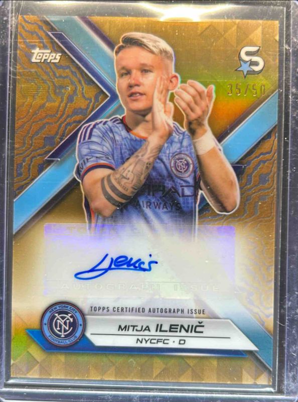 2024 Topps MLS Superstars #SA-MI Superstar Autographs - Gold Refractor /50