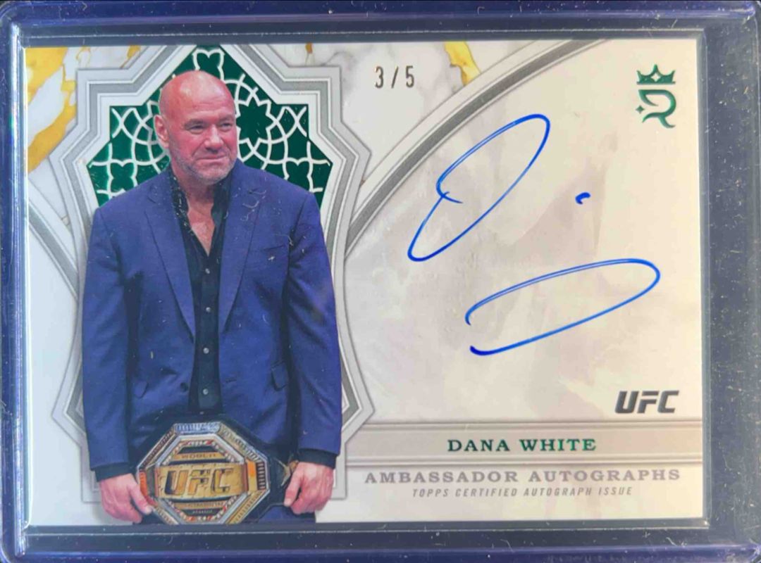 2024 Topps UFC Royalty #AA-DWE Ambassador Autographs - Green /5
