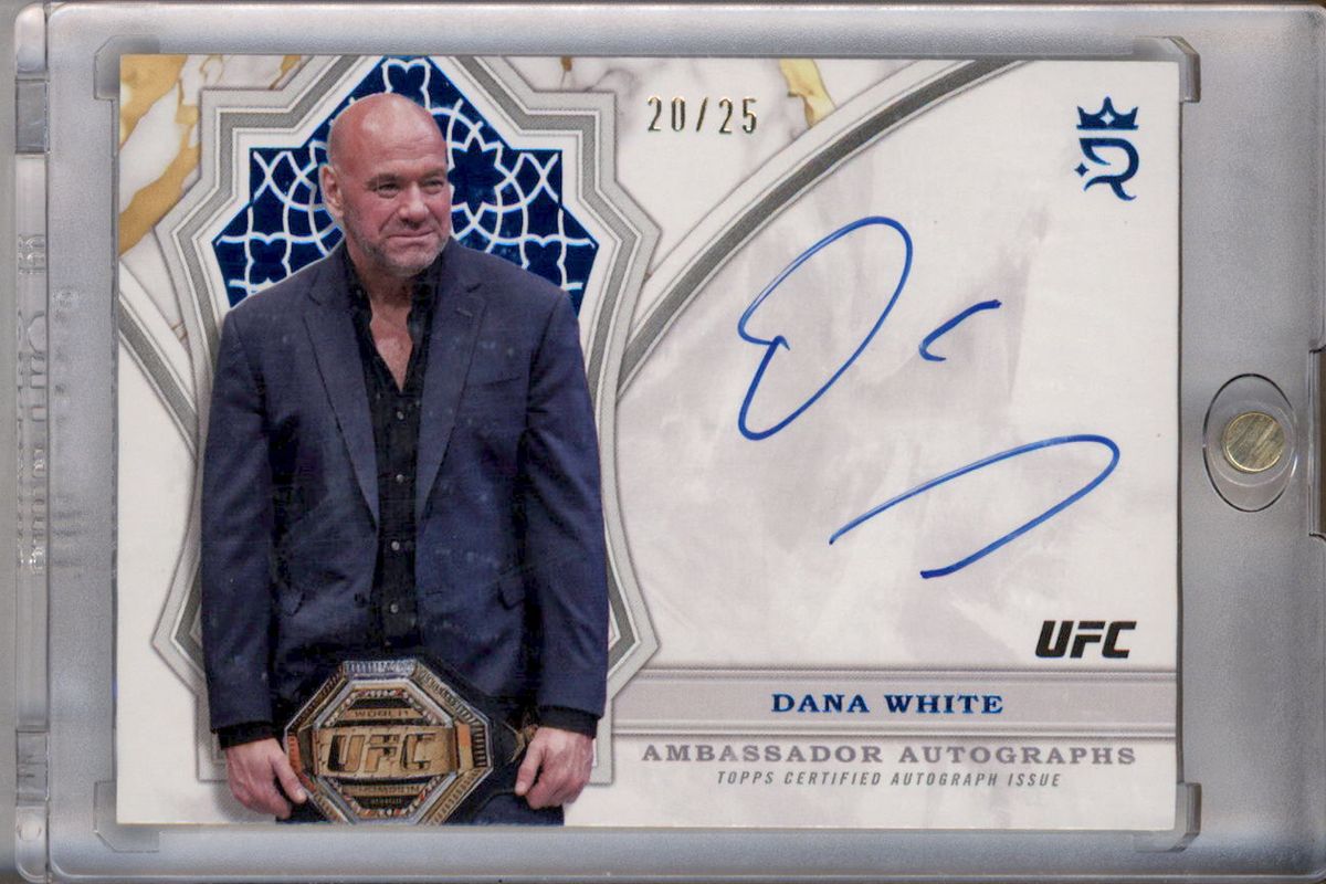 2024 Topps UFC Royalty #AA-DWE Ambassador Autographs - Blue /25