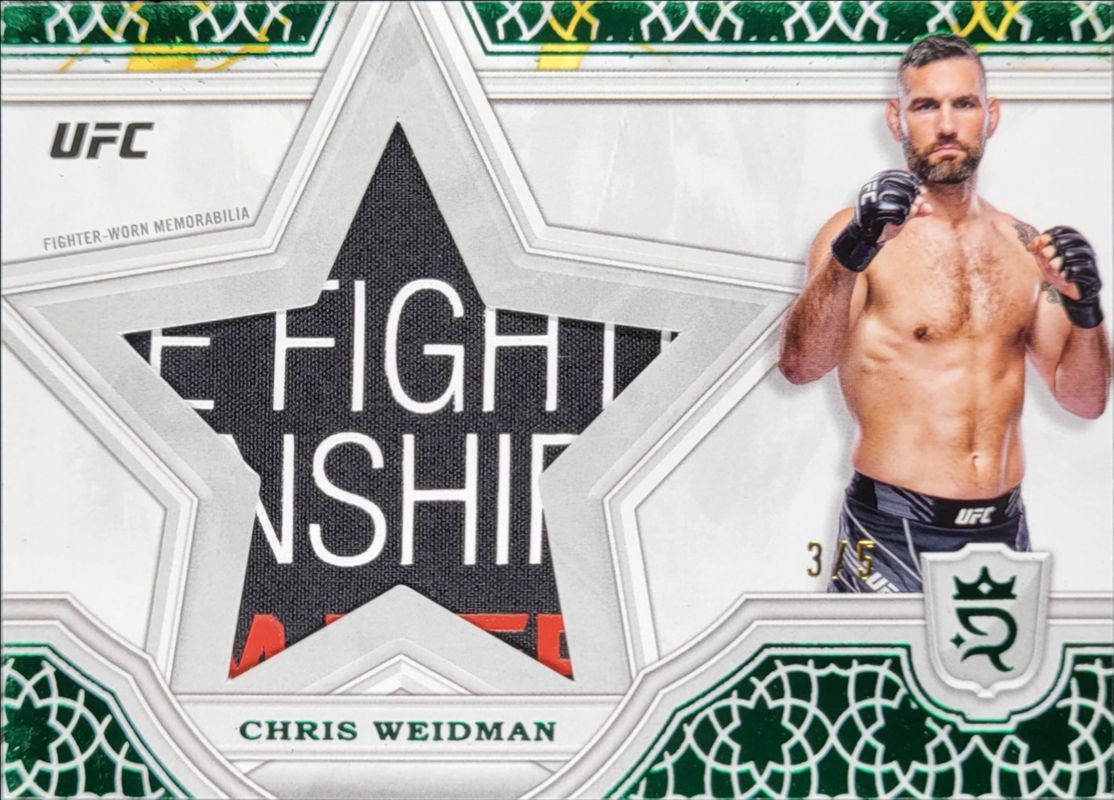 2024 Topps UFC Royalty #SRR-21 Star Relics - Green /5