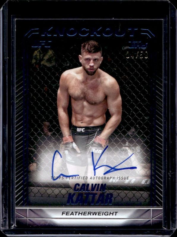 2024 Topps Knockout UFC #KNA-CKR Knockout Autographs - Blue /50