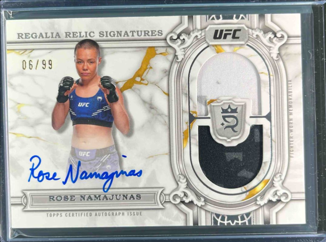 2024 Topps UFC Royalty #RRS-RNS Regalia Relic Signatures /99