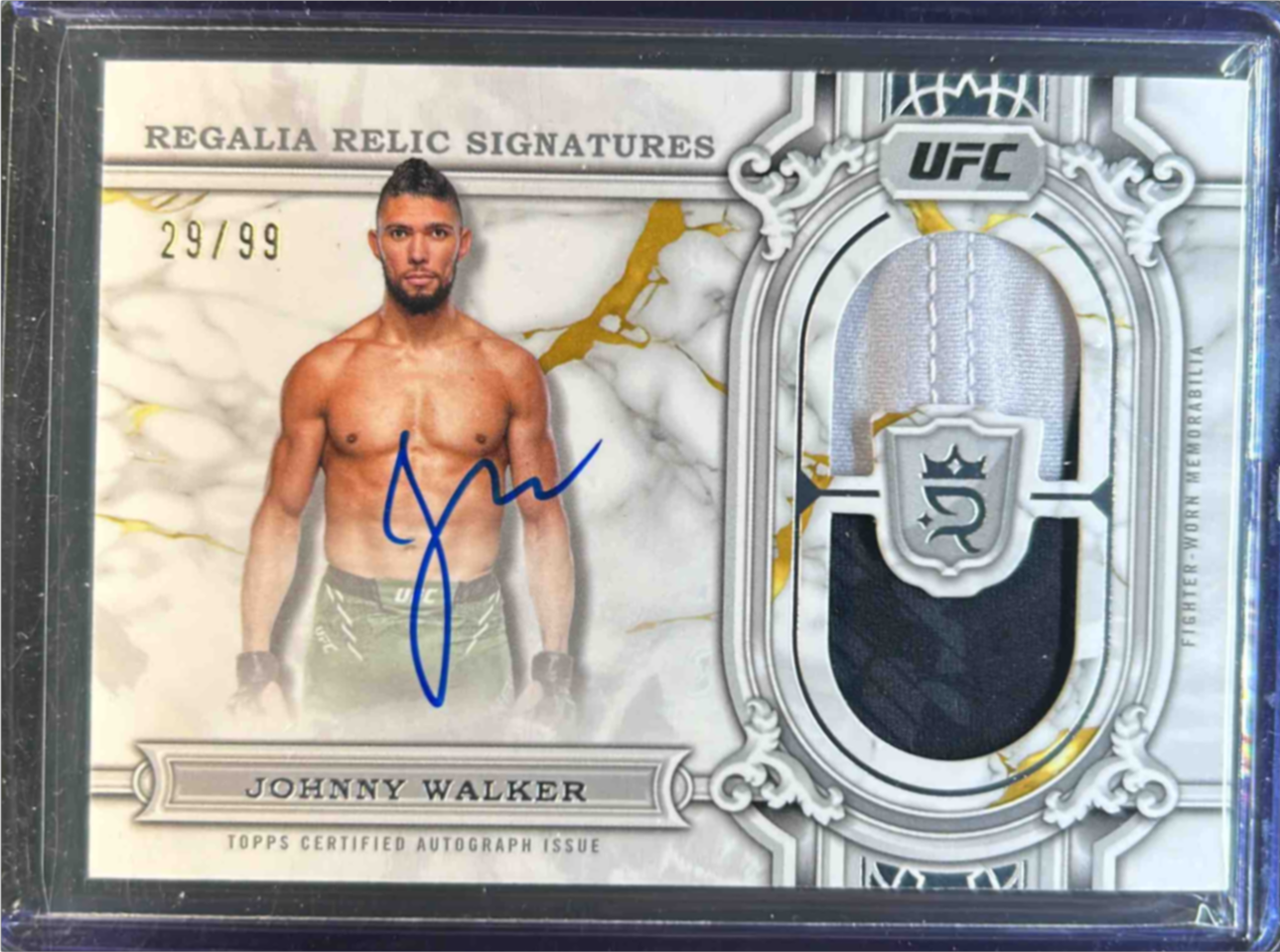 Johnny Walker 2024 Topps UFC Royalty #RRS-JWR Regalia Relic