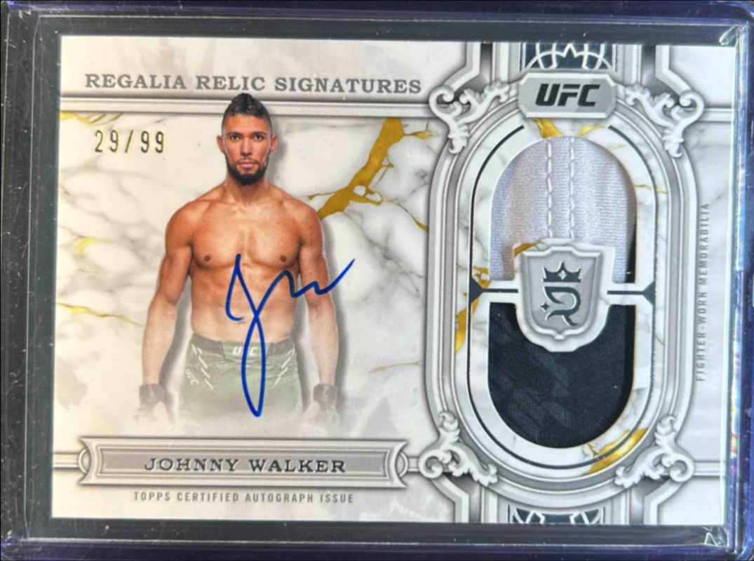 2024 Topps UFC Royalty #RRS-JWR Regalia Relic Signatures /99