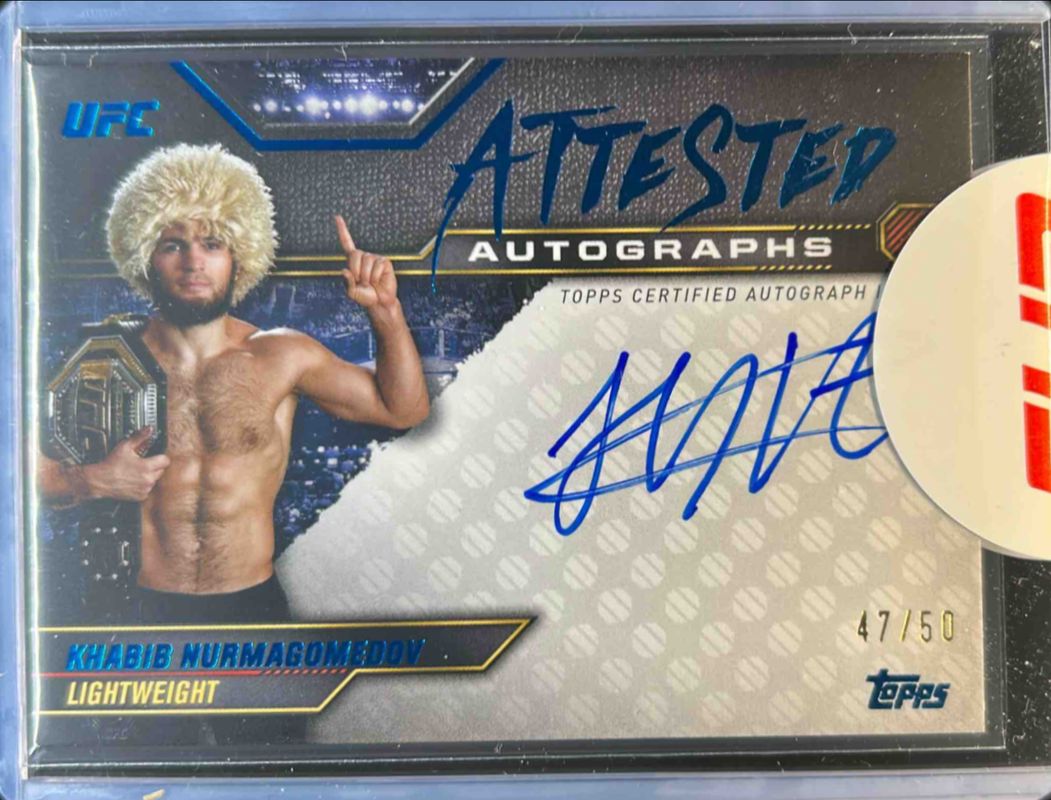 2024 Topps Knockout UFC #ATT-KNV Attested Autographs - Blue /50