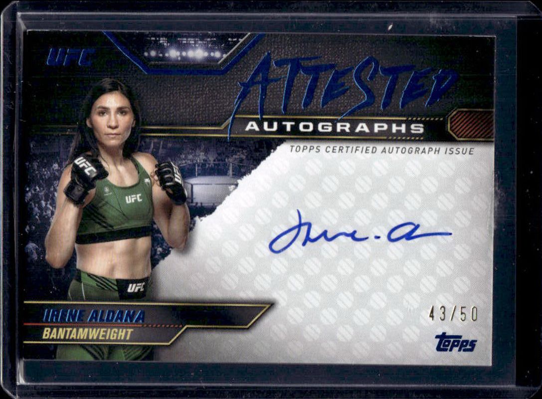 2024 Topps Knockout UFC #ATT-IAA Attested Autographs - Blue /50