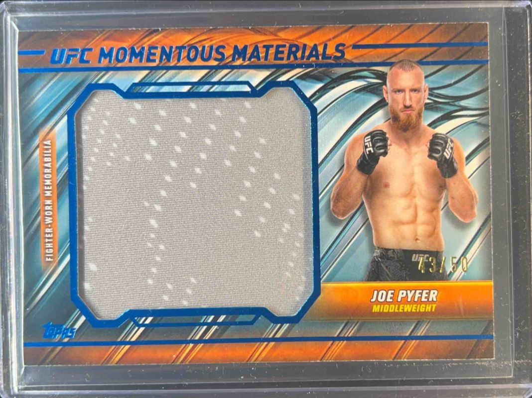 2024 Topps Knockout UFC #MM-JP Momentous Materials - Blue /50