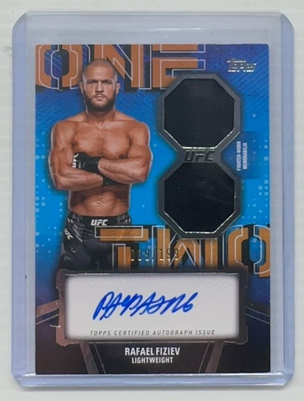 2024 Topps Knockout UFC #OTC-RFV 1 2 Combo Autographs Relics /199