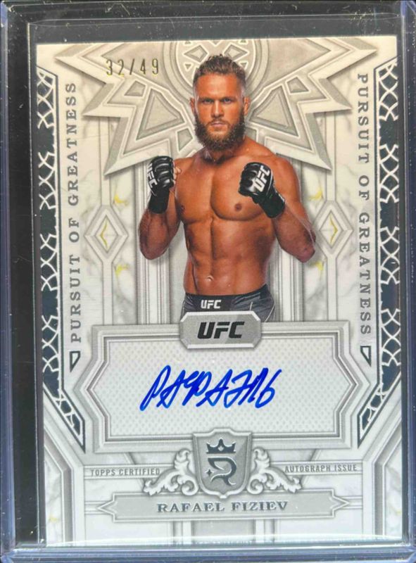 2024 Topps UFC Royalty #PGS-RFV Pursuit of Greatness Signatures /99