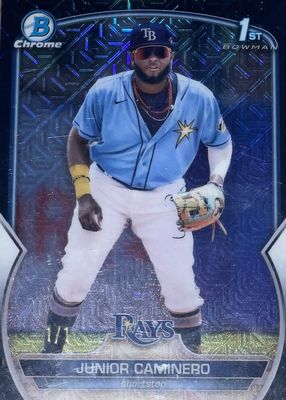 2023 Bowman Mega Box #BCP-61 Chrome Prospects - Black Mojo Refractor /1 (1st)
