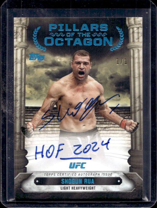 2024 Topps Knockout UFC #PTG-MSR Pillars of the Octagon Autographs - Platinum /1