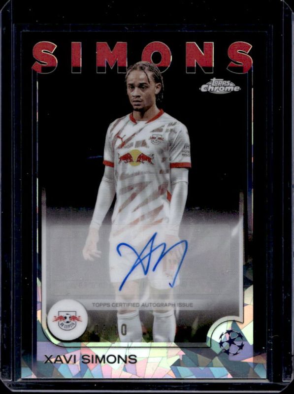 2024 Topps Chrome Sapphire UEFA Club Competitions #CA-XS Chrome Autographs - Black /10
