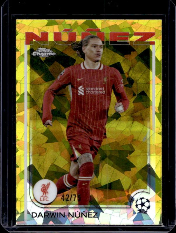 2024 Topps Chrome Sapphire UEFA Club Competitions #89 Yellow /75