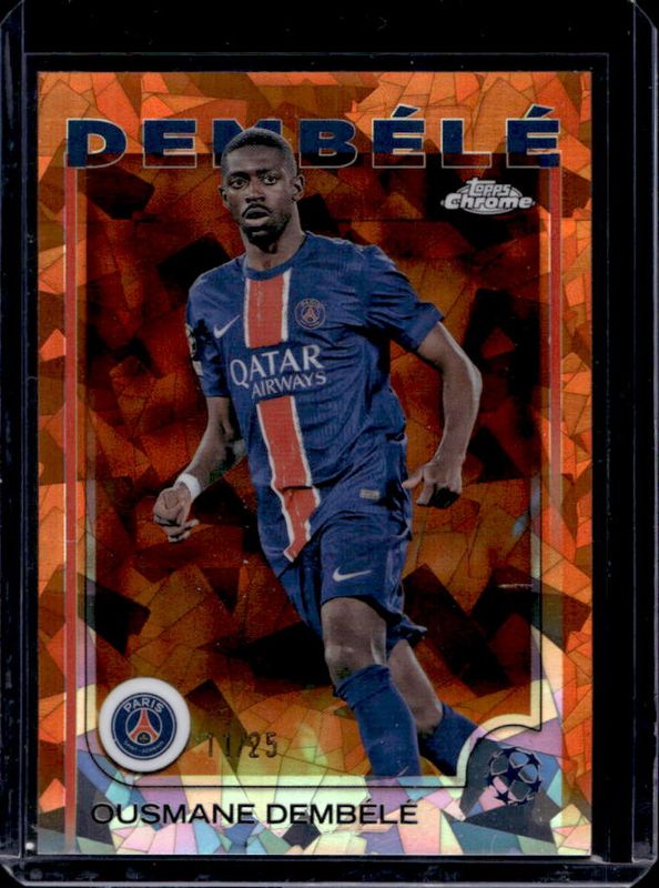 2024 Topps Chrome Sapphire UEFA Club Competitions #109 Orange /25