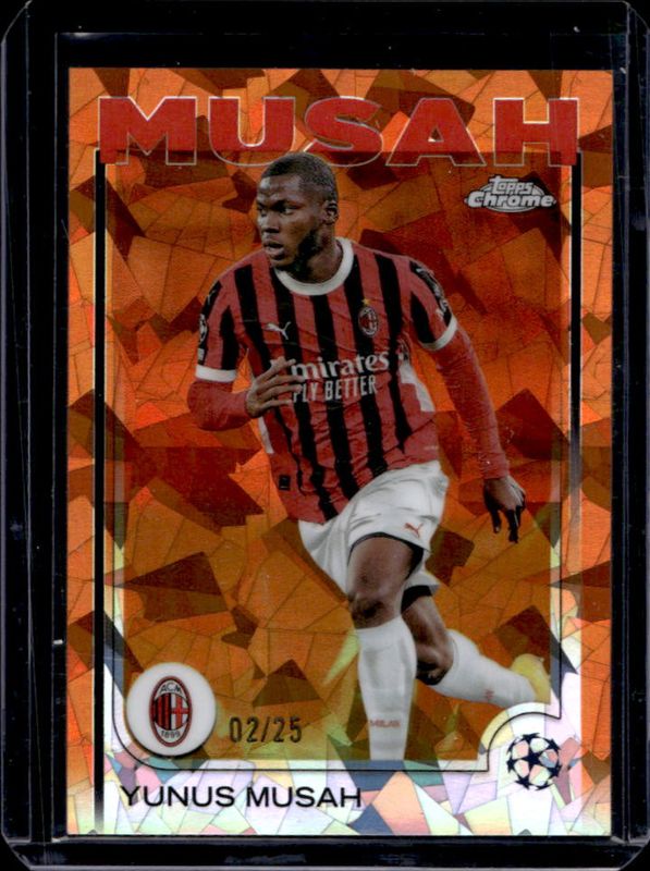 2024 Topps Chrome Sapphire UEFA Club Competitions #79 Orange /25