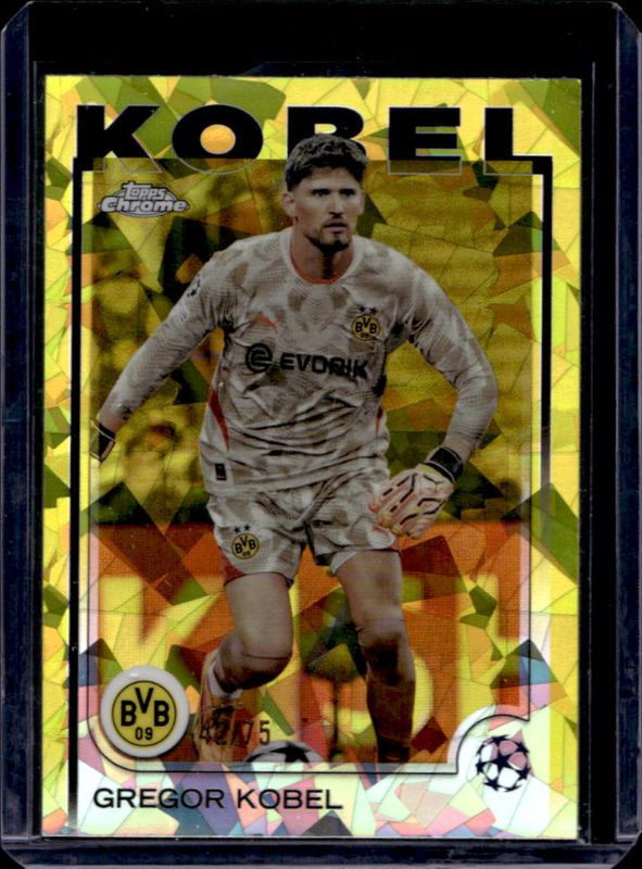 2024 Topps Chrome Sapphire UEFA Club Competitions #168 Yellow /75