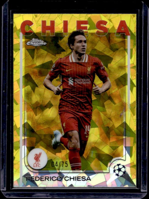 2024 Topps Chrome Sapphire UEFA Club Competitions #124 Yellow /75