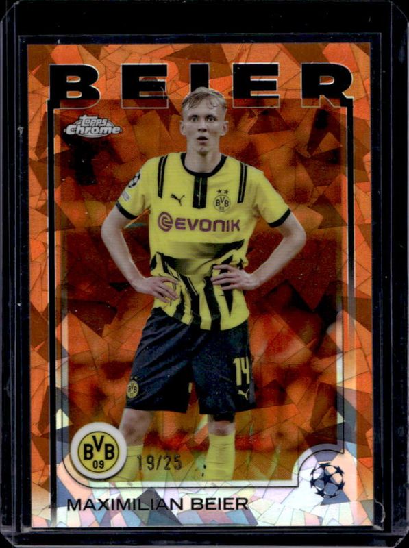 2024 Topps Chrome Sapphire UEFA Club Competitions #159 Orange /25