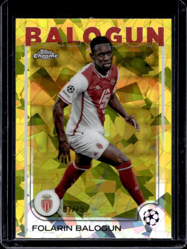 2024 Topps Chrome Sapphire UEFA Club Competitions #21 Yellow /75