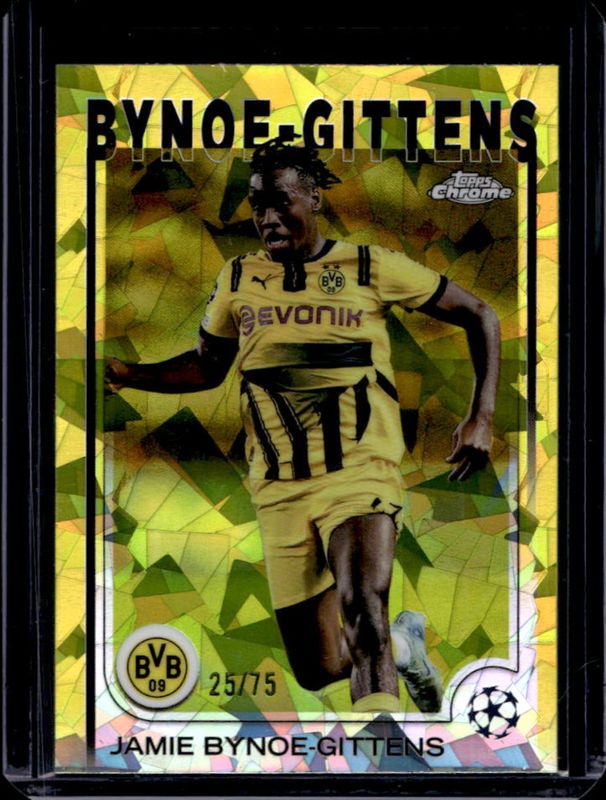 2024 Topps Chrome Sapphire UEFA Club Competitions #58 Yellow /75