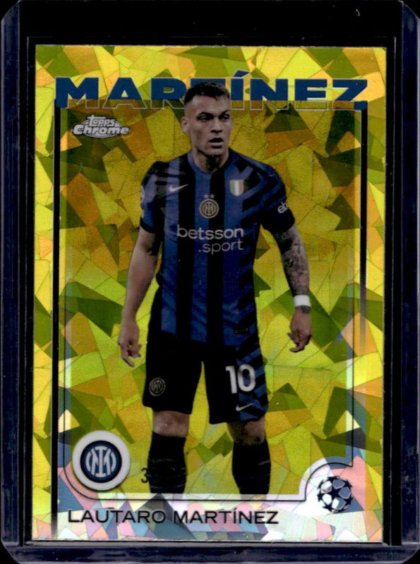 2024 Topps Chrome Sapphire UEFA Club Competitions #50 Yellow /75