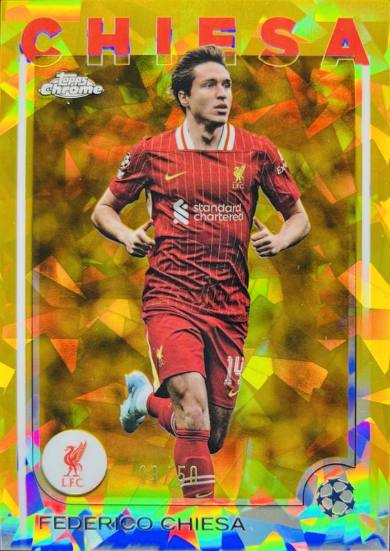 2024 Topps Chrome Sapphire UEFA Club Competitions #124 Gold /50