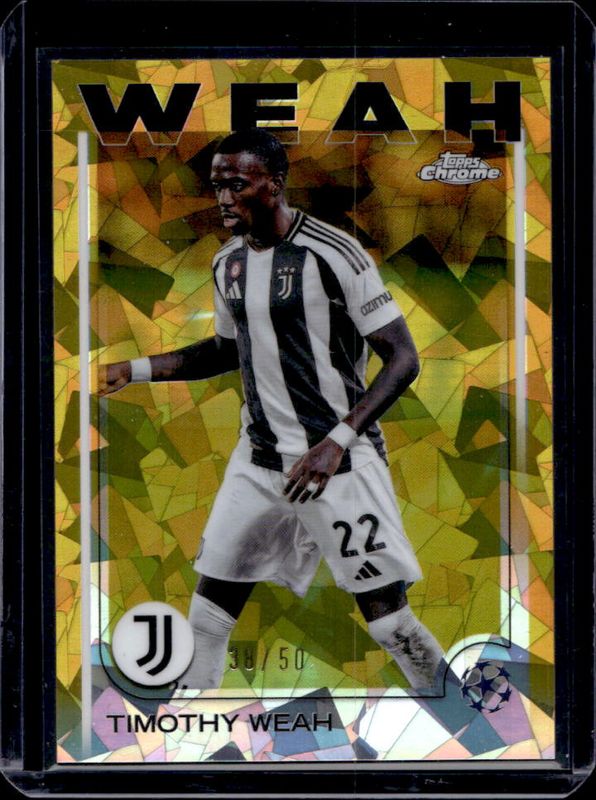2024 Topps Chrome Sapphire UEFA Club Competitions #88 Gold /50
