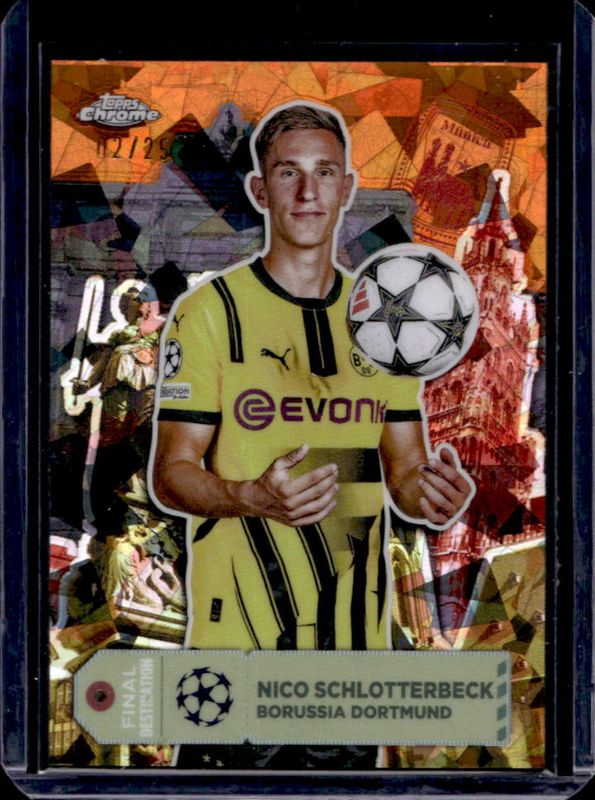 2024 Topps Chrome Sapphire UEFA Club Competitions #FD-15 Final Destination - Orange /25