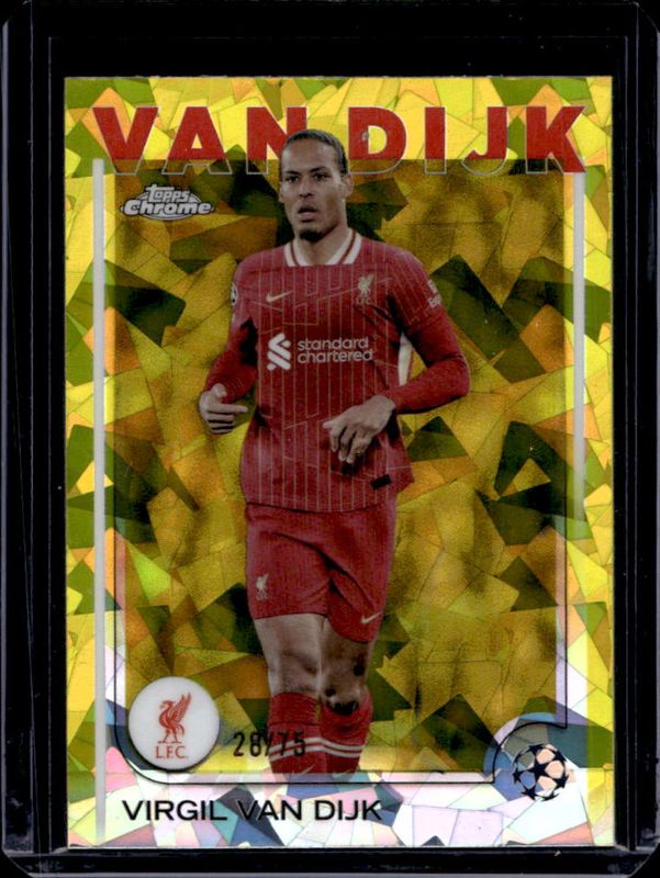 2024 Topps Chrome Sapphire UEFA Club Competitions #44 Yellow /75